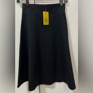 Parelle Womens Jersey A-Line Skirt W/ Yoke 25”